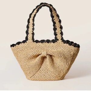Kate Spade New York x Target Raffia Bow Tote Bag in Natural Sold Out  NWT
